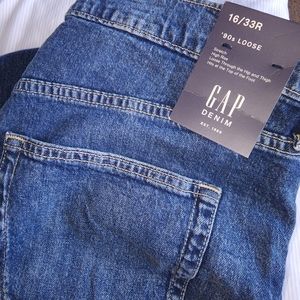 Gap loose 90s jeans size 16/33